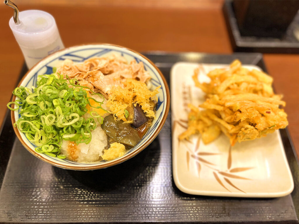 丸亀製麺の鬼おろし豚しゃぶぶっかけうどん