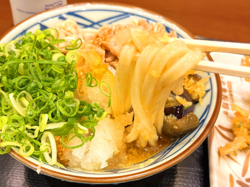 丸亀製麺の鬼おろし豚しゃぶぶっかけうどん