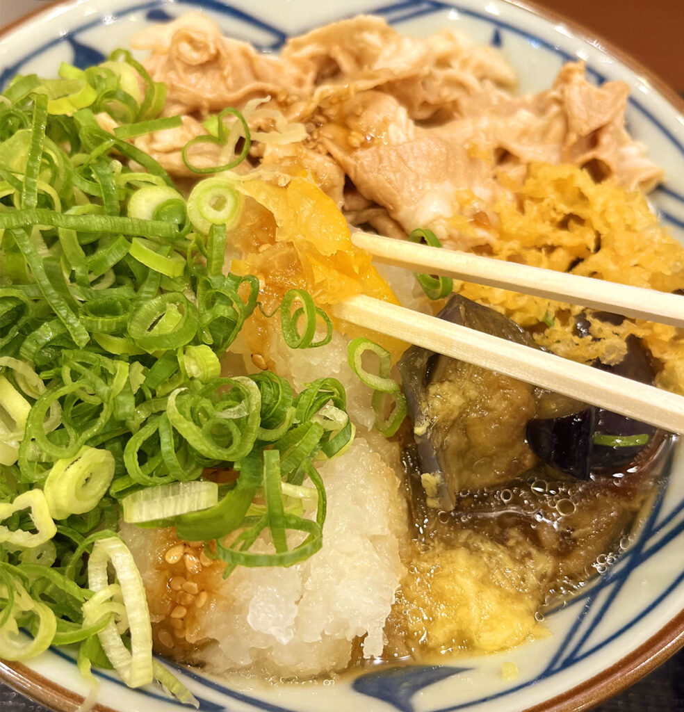 丸亀製麺の鬼おろし豚しゃぶぶっかけうどん